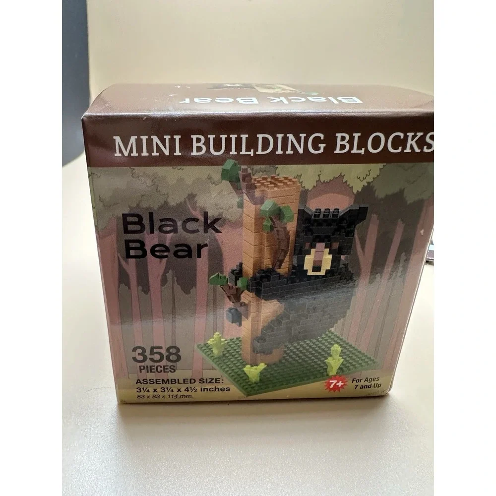 Impact‎ New Opened Black Bear Climbing Tree Mini Building Blocks 358+ Mini Piece